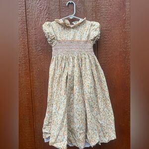 Angel Kids floral smocked dress in size 5 Prairie Cottagecore boho shabby chic